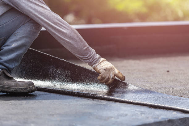 Professional Waterproofing technician working in Pittsboro, IN